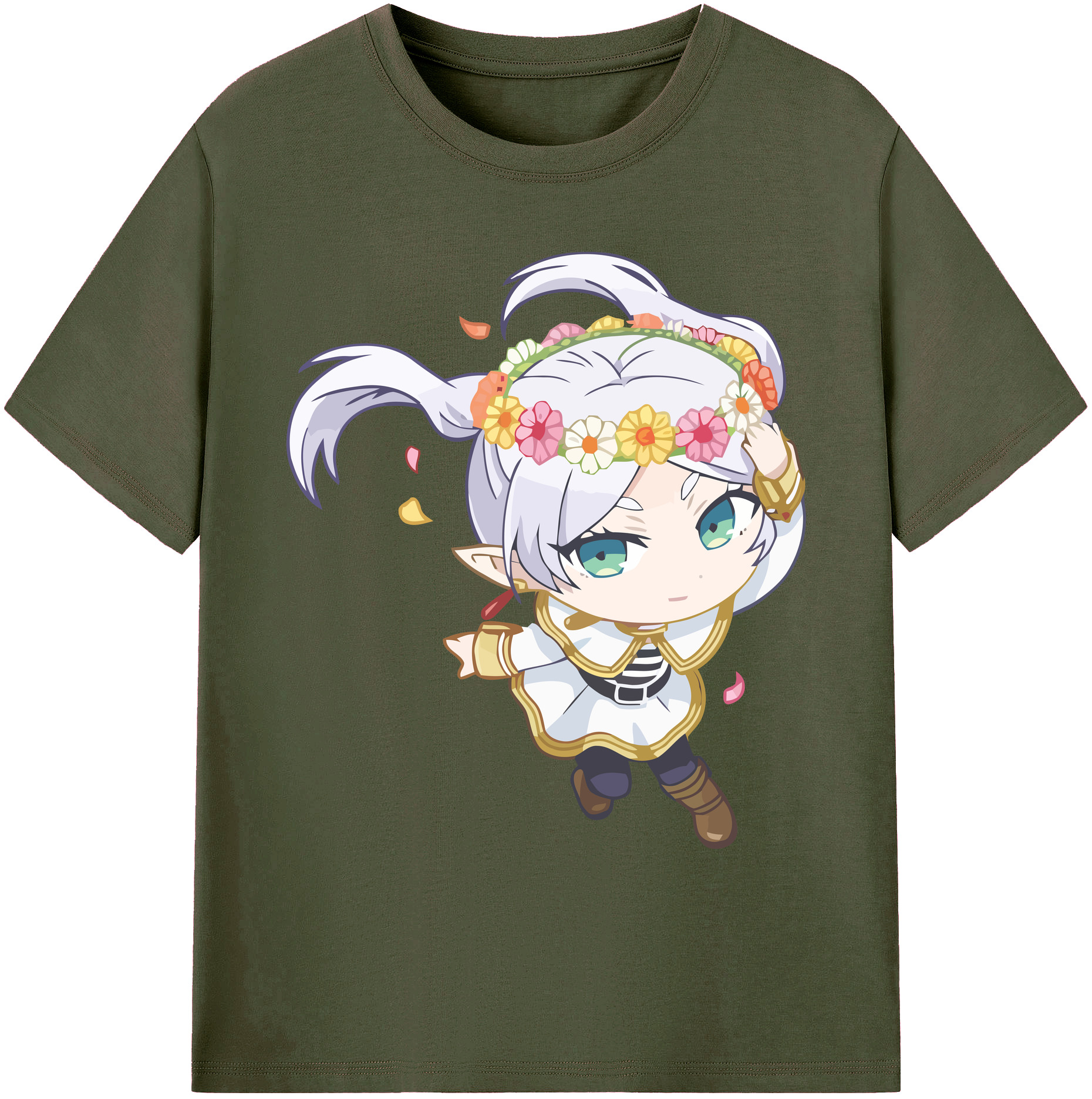 （画像用） 葬送のフリーレン Frieren 綿100％ メンズ半袖Tシャツ｜肌触りやわらか＆通気性